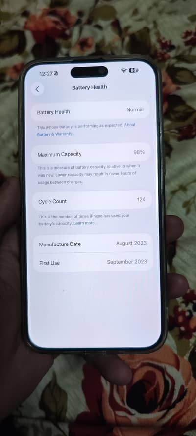 Apple iPhone 15 Pro Max Jv non pta 10/10 condition 98 health