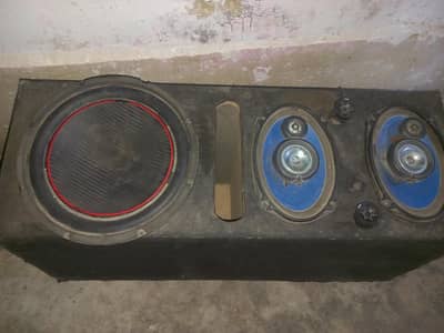 woofer 12" high bass 2 annda speaker 2 toweter with vvip  box