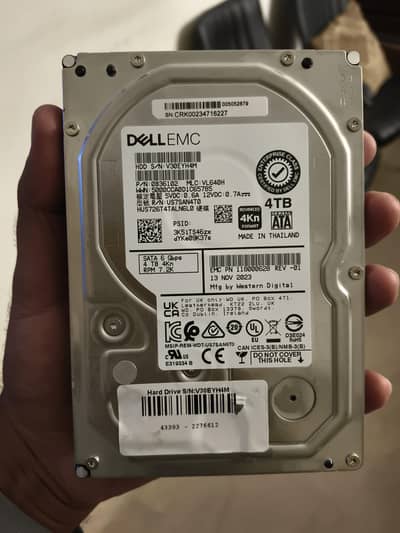 4TB HDD Dell EMC by WD Original Condition Fresh 2 Pieces