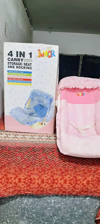 Junior Baby Rocker and Sleeping Carrier Seat with swing (4 in 1)