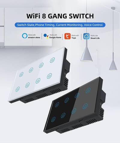 8Gang WiFi Wall switch