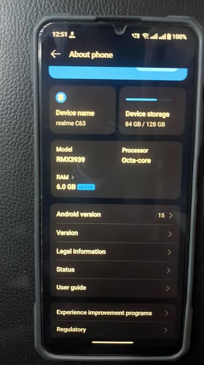 Realme C63 6/128 full box all ok