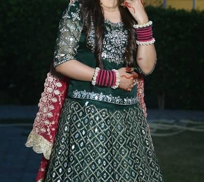 Bridal mehndi dress