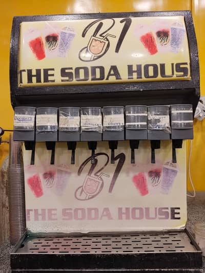 soda and ice cream machine
