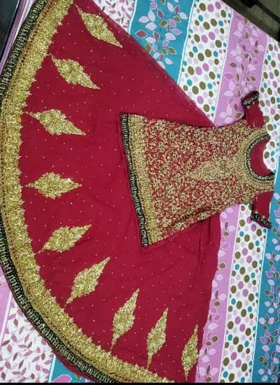 barat bridal sharara only one time used