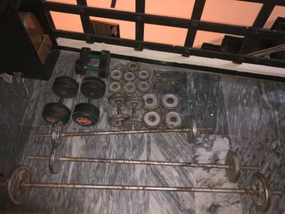 Gym equipments , full setup for home workout.