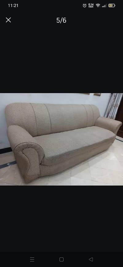 5 Seater Sofa Set (3+1+1) – Clean & Comfortable | Home Use 03146399410