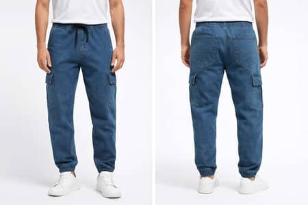 Denim straight fit Trouser