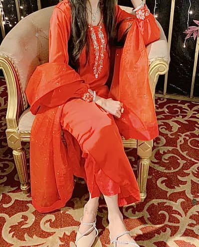 Red Party wear dress