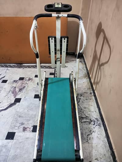 Manual Treadmill with Twister & Stepper – Good Condition