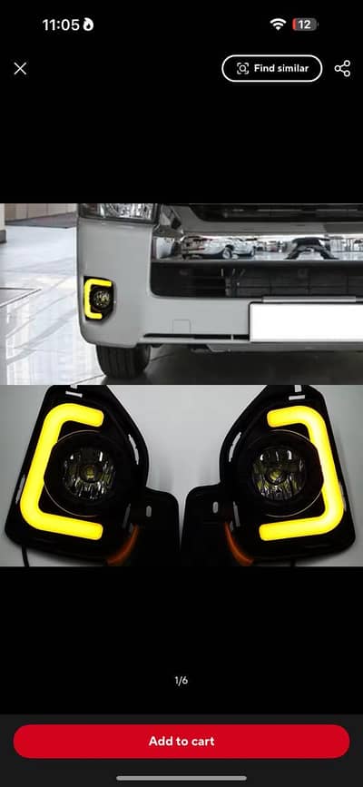 Toyota hiace 219/214 drl fog light imported