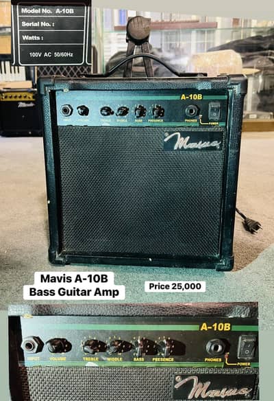 Mavis A-10B Bass Guitar Amplifier / Grand Piano / Keyboard/ Guitar