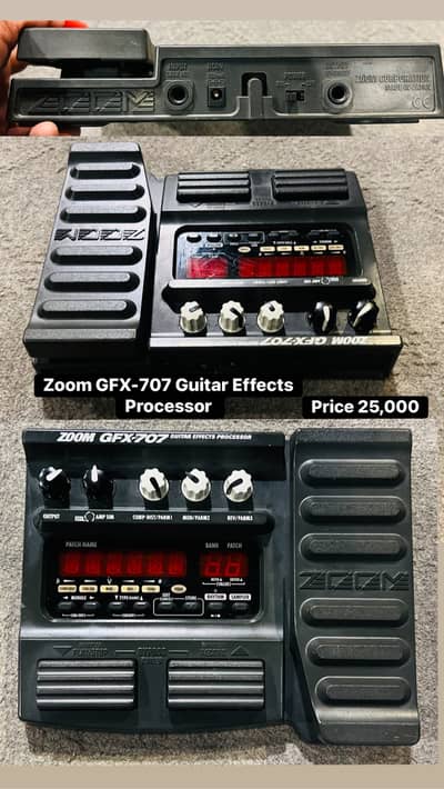 Zoom GFX-707 Guitar Multi Effects Guitar Processor /Piano / Keyboard