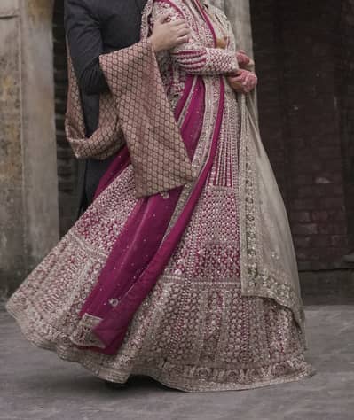 Hussain Rehar design baraat dress