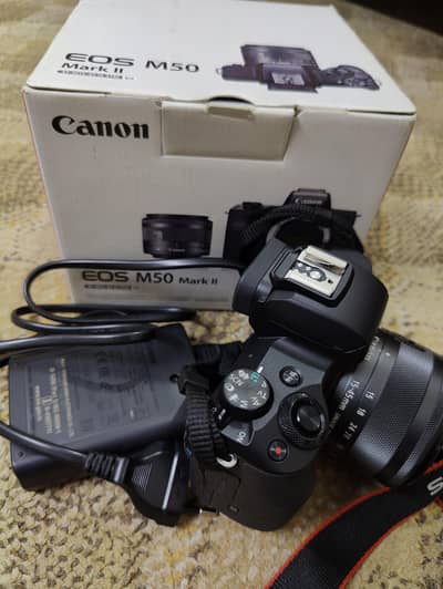 CANON EOS M50 MARK 2 (SEALED PACK/INTERNATIONAL WARRANTED/ALMOST NEW)