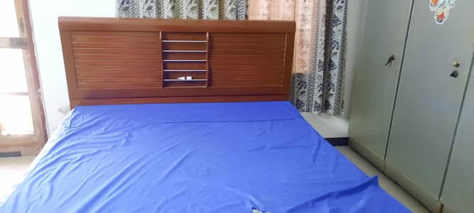 bed with mattress