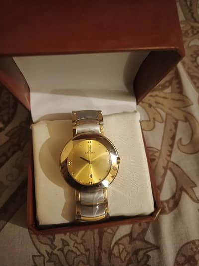 Crysma Golden Men Watch