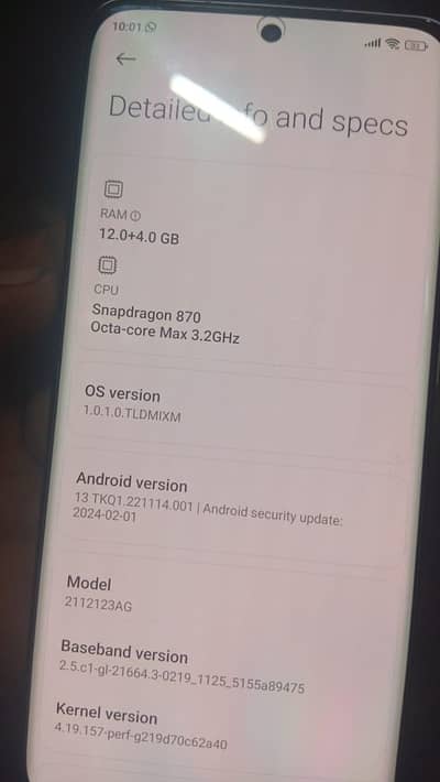 Xiaomi 12X 5g