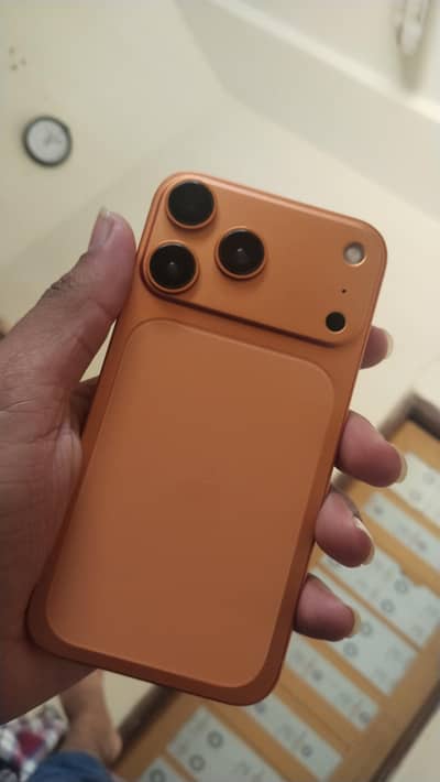 Apple iPhone XR converted to 17 pro orange colour.