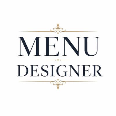 professional menu designer