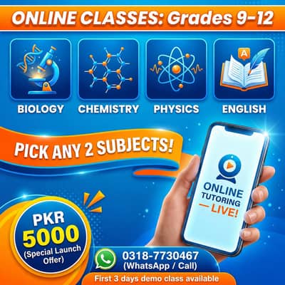 Science 9-12: Pick 2 Subjects (Bio, Chem, Phy, Eng)