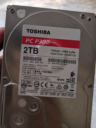 2Tb HDD Toshiba
