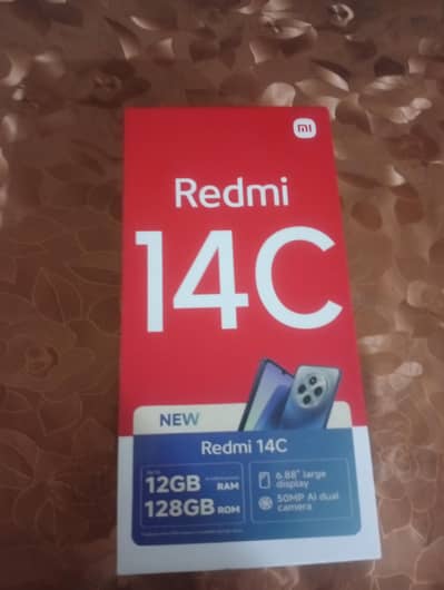 Redmi 14c 6+6 ram 128GB original box+ original charger condition 10/10