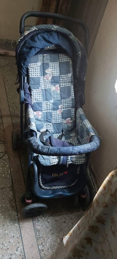 Bravo brand Baby stroller pram used condition
