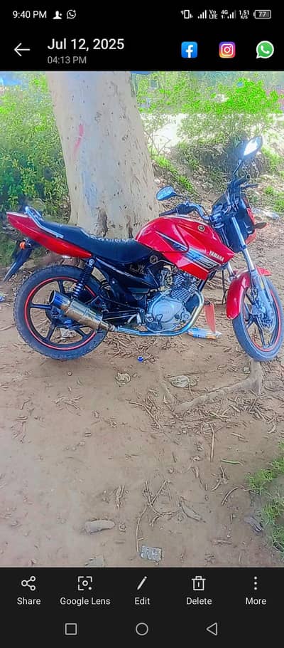 Yamaha YBR 125 genuine look like new bike ,