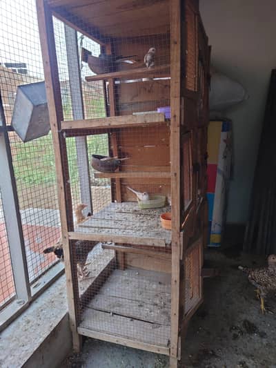 wooden cage
