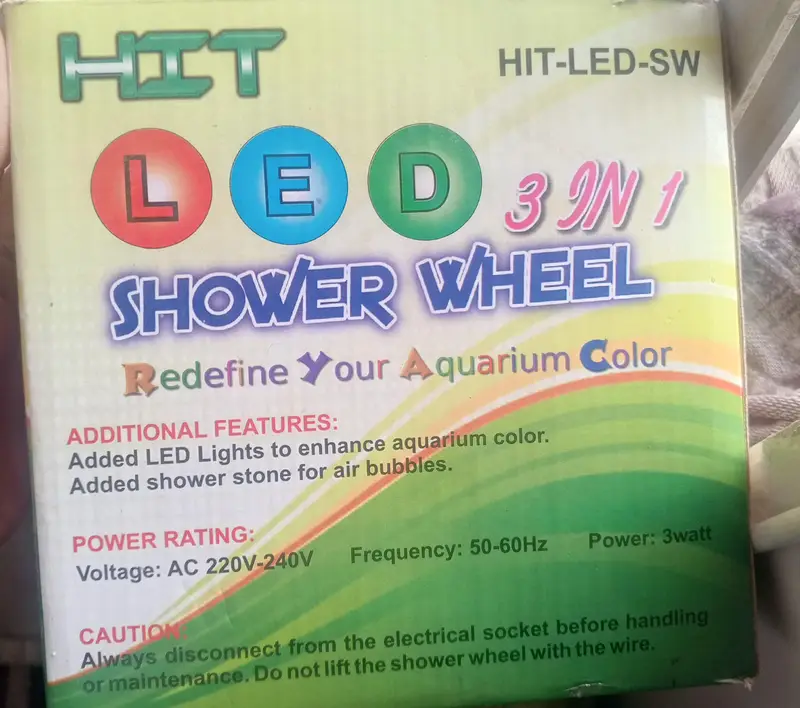 LED Wheel Shower Water Feature — photo 2