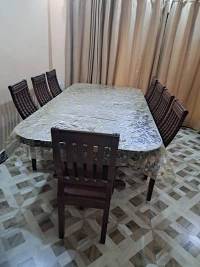 Dinning table with 8 chairs
