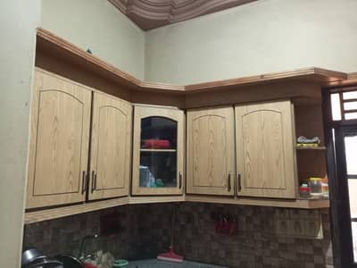 Kitchen Cabinets with Grey Marble Countertop – Excellent Condition