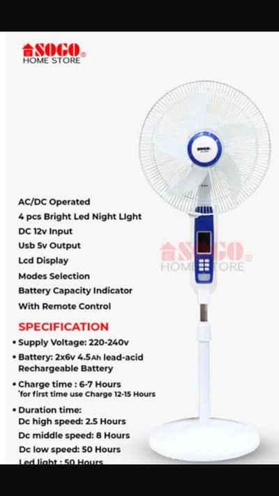 sogo fan JPN 650R