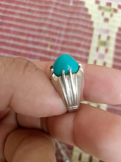 Feroza Hussaini stone light green Original