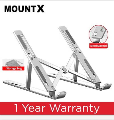 MOUNTX Ergonomic Aluminum Folding Laptop Stand