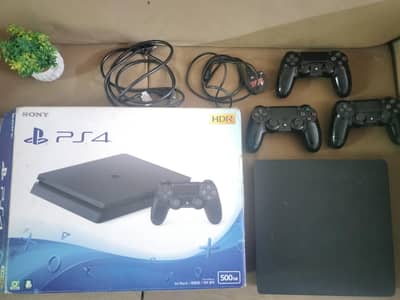 ps4 slim 1tb jailbreak 9.00 3 original controllers with box