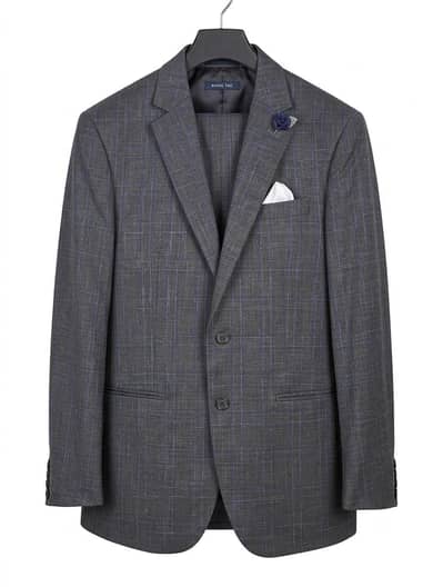RoyalTag Branded Charcoal Grey 3-Piece Suit