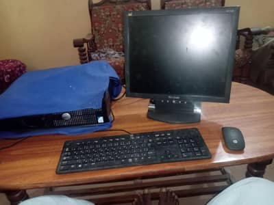 complete computer with wireless mouse and wired keyboard and CPU