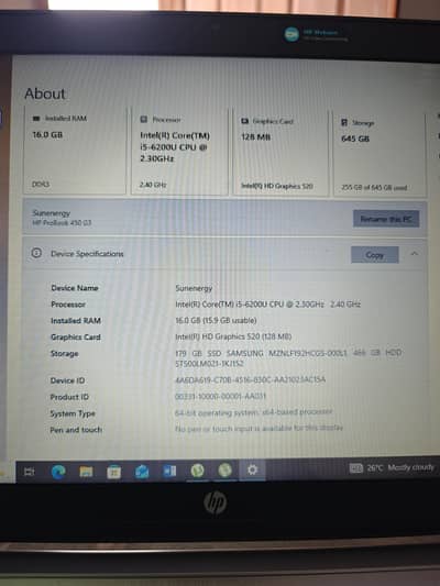 HP ProBook 450 G3