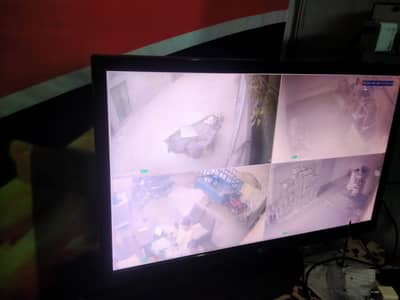 Dahua compnay CCTV camery 4 with box and LCD