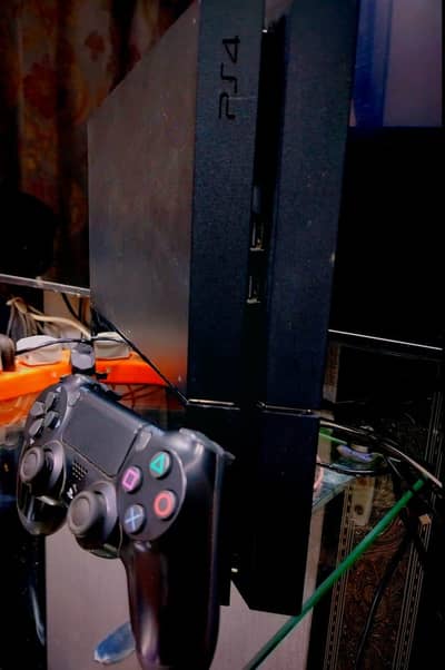 play station 4 with 2 controller jail break 1 TB game installed