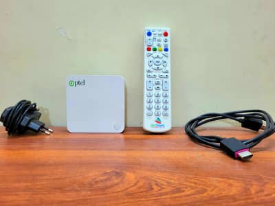 UNLOCKED PTCL Android TV Box YouTube Netflix , Remote + HDMI + Adapter