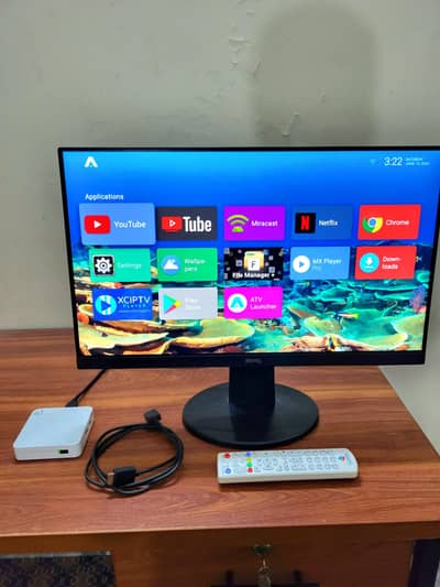UNLOCKED PTCL Android TV Box YouTube Netflix , Remote + HDMI + Adapter