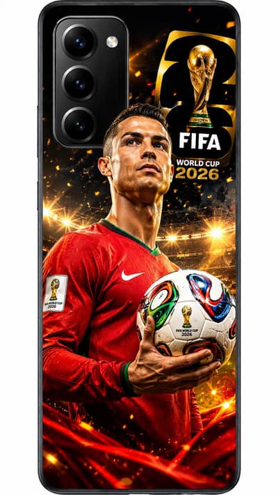 Cristiano Ronaldo fifa Cup Phone Skin cover   Infinix Note  60 series