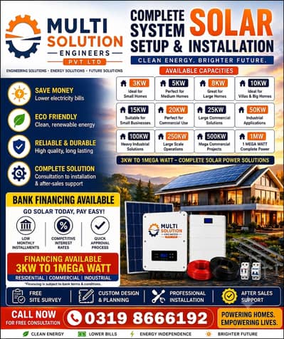 Solar System – Complete Energy Solution for Home & Business
