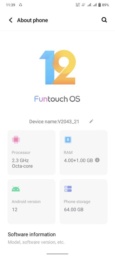 Vivo y20 2021 model original box charger 03234418503