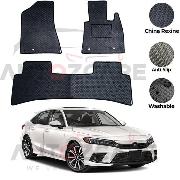 Honda Civic RS China Rexine Floor Mat 3PC 2022-2025