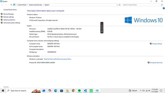 Dell i3 4th Gen | 8GB RAM | SSD+HDD | Battery Issue | Good Condition