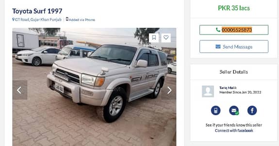 Toyota Surf 1997 10/10 Plz DONT call only Whatsapp